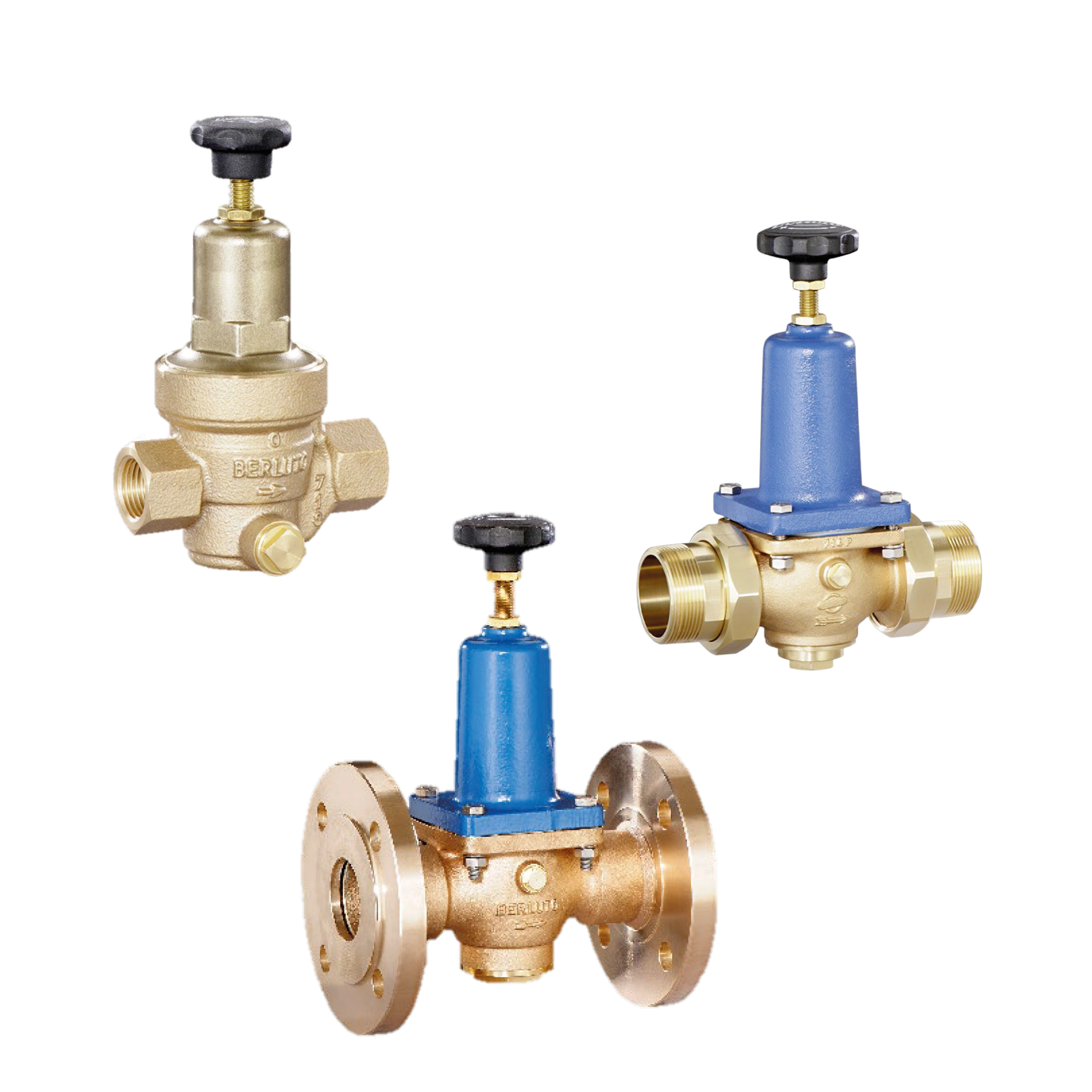 Berluto - Selvopererte trykkavlastningsventiler / Overløpsventil / Overflow ventil / Pressure relief valve 